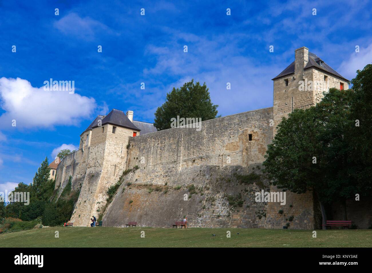 Château de Caen, herzogliche Schloss, Caen, Normandie, Frankreich