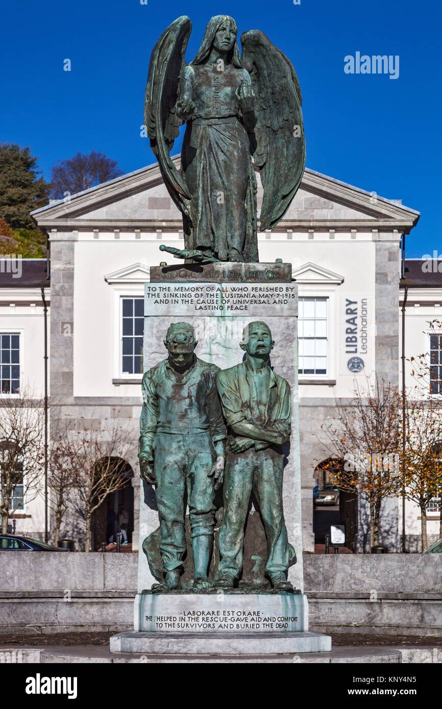 Die lusitania Peace Memorial, Casement Square, Cobh, Co Cork, Munster, Irland. Stockfoto