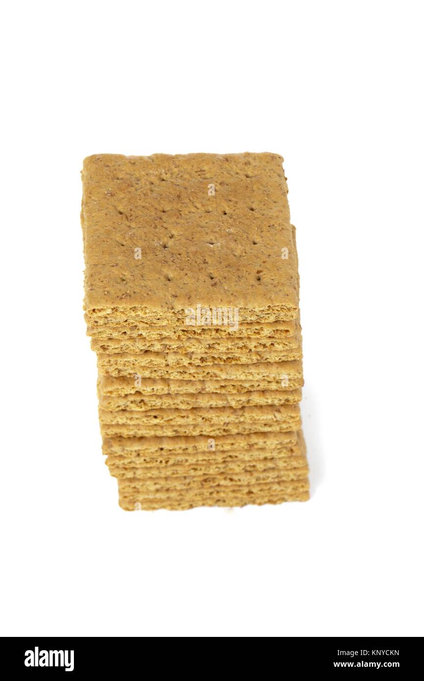Ein Stapel von graham Cracker Stockfoto