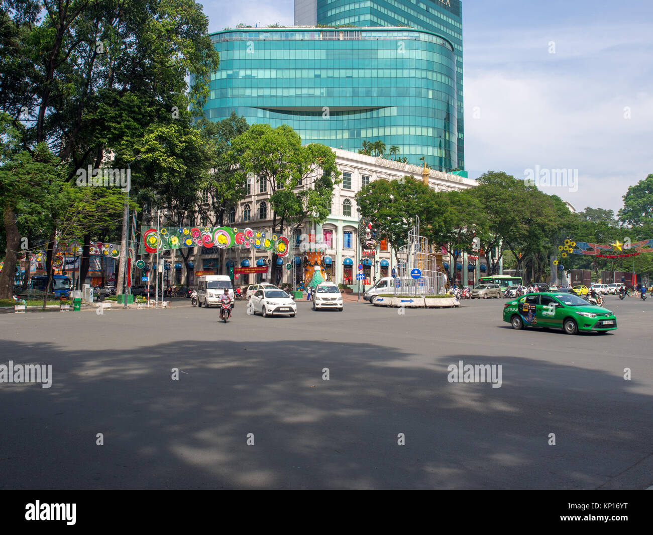 Ho Chi Minh City Kreuzung Stockfoto