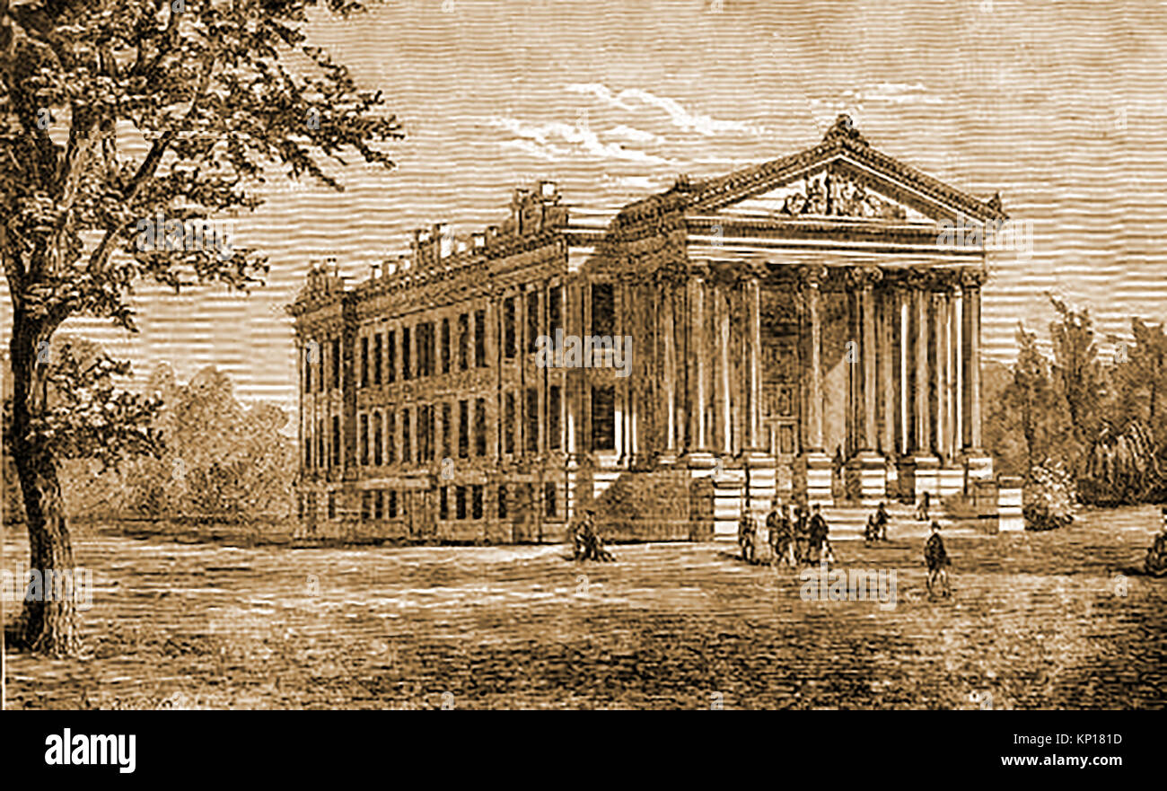 New Orleans, Louisiana. 1885 - Das Rathaus - La Nouvelle-Orléans Stockfoto