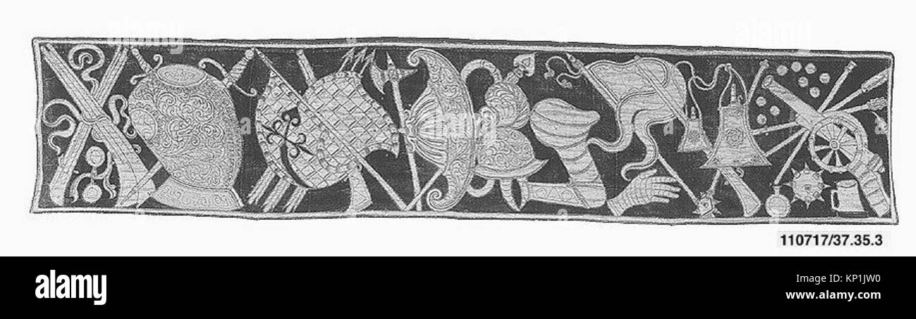 Eine Illustration, die eine historische Szene darstellt, auf einem Vintage-Buchumschlag, die eine vergangene Ära zeigt. Das Bild bietet eine nostalgische Perspektive, die sich für redaktionelle Zwecke in Publikationen mit Schwerpunkt auf Geschichte, Erbe oder Vintage-Themen eignet. Stockfoto