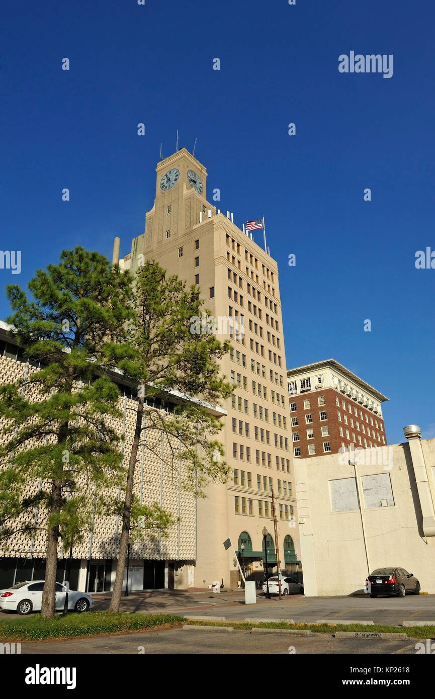 Jacinto Gebäude, die Innenstadt von Beaumont, Texas, Vereinigte Staaten von Amerika, Nordamerika Stockfoto