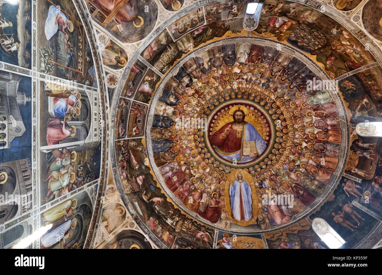 Die Innenräume der Taufkapelle Padua, Venetien, Italien Padua Baptisterium, St. Johannes der Täufer, ist eine religiöse Gebäude auf gefunden Stockfoto