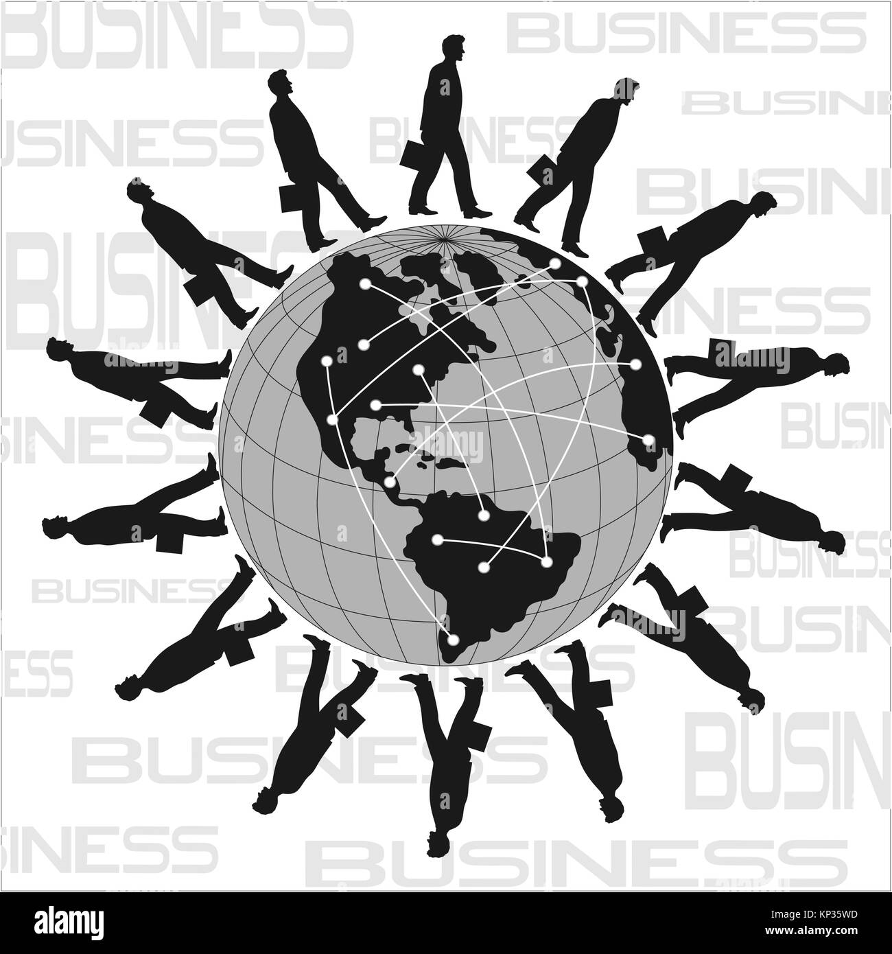 World Business Poster Stock Vektor