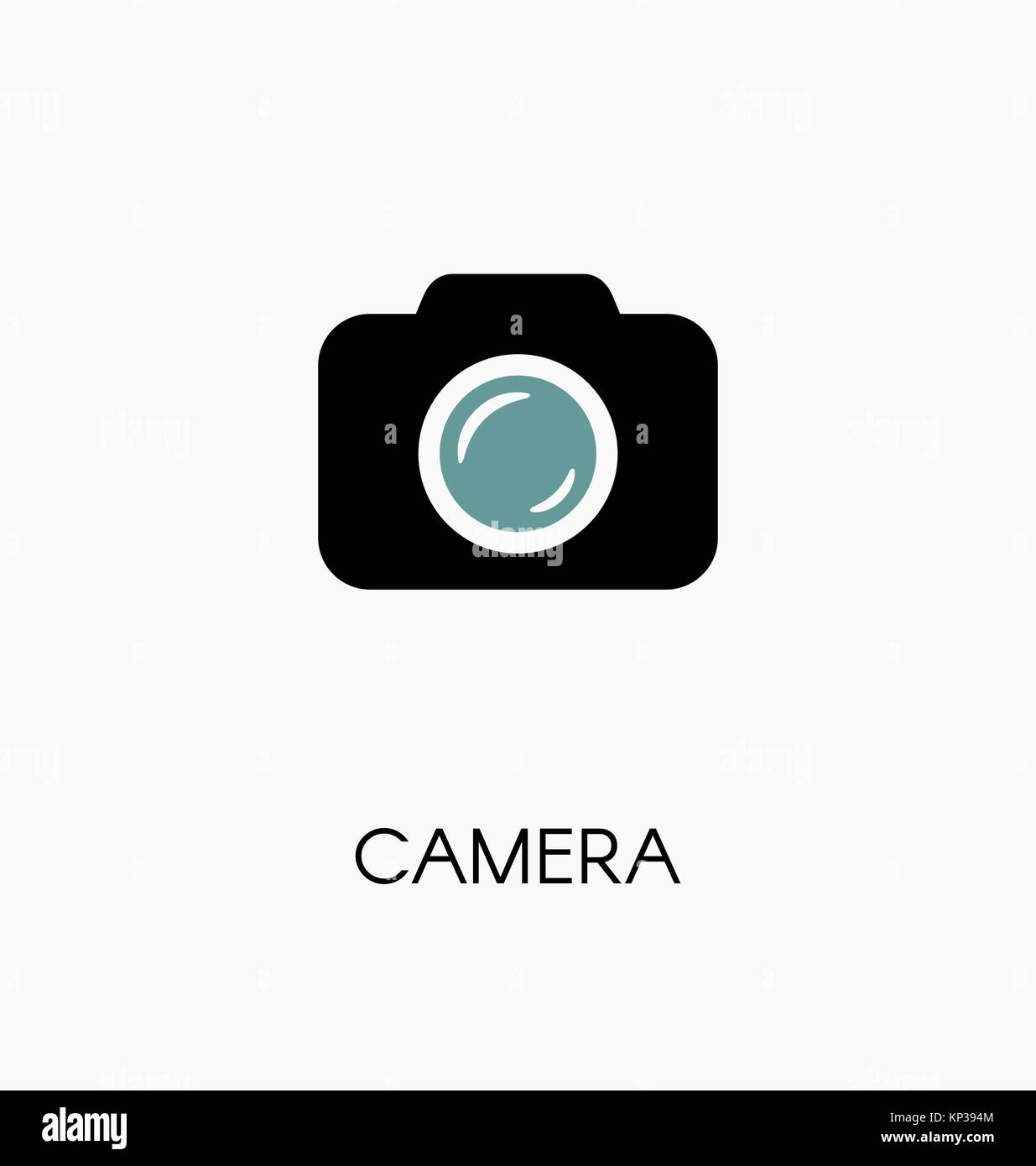 Kamera/photocamera Symbol einfache flache Vector Illustration. Stock Vektor