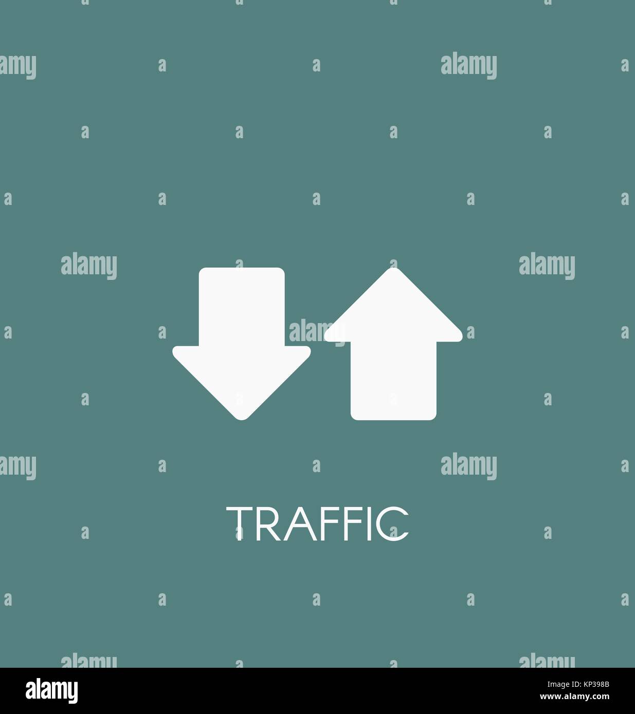 Internet Verkehrssymbol Vector Illustration. Stock Vektor
