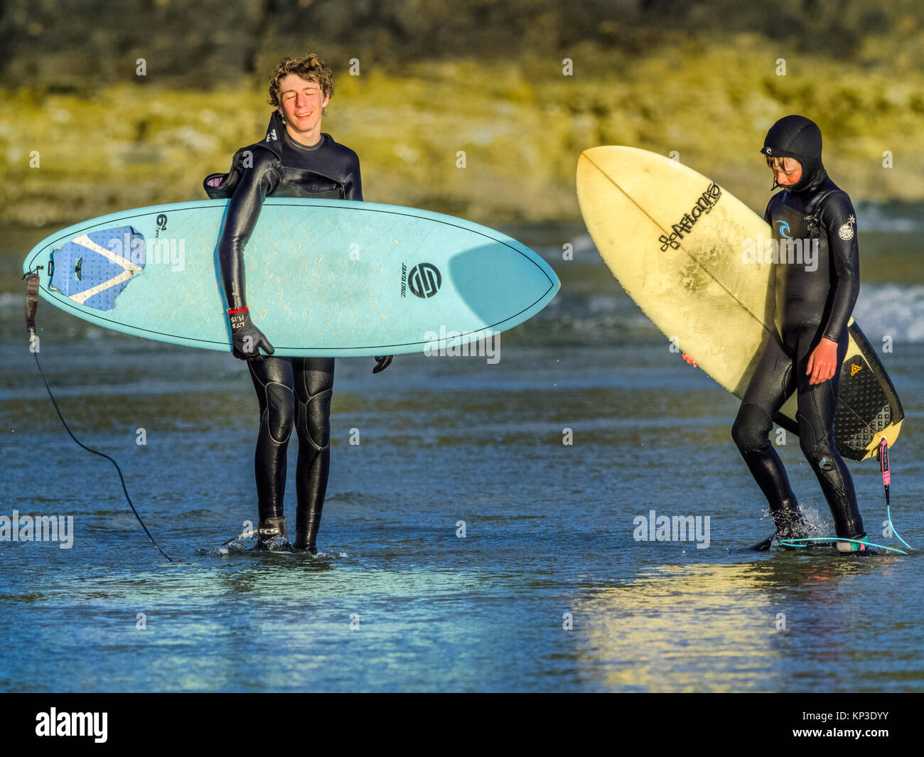 Surfen im Pacific Rim National Park, Kanada Stockfoto