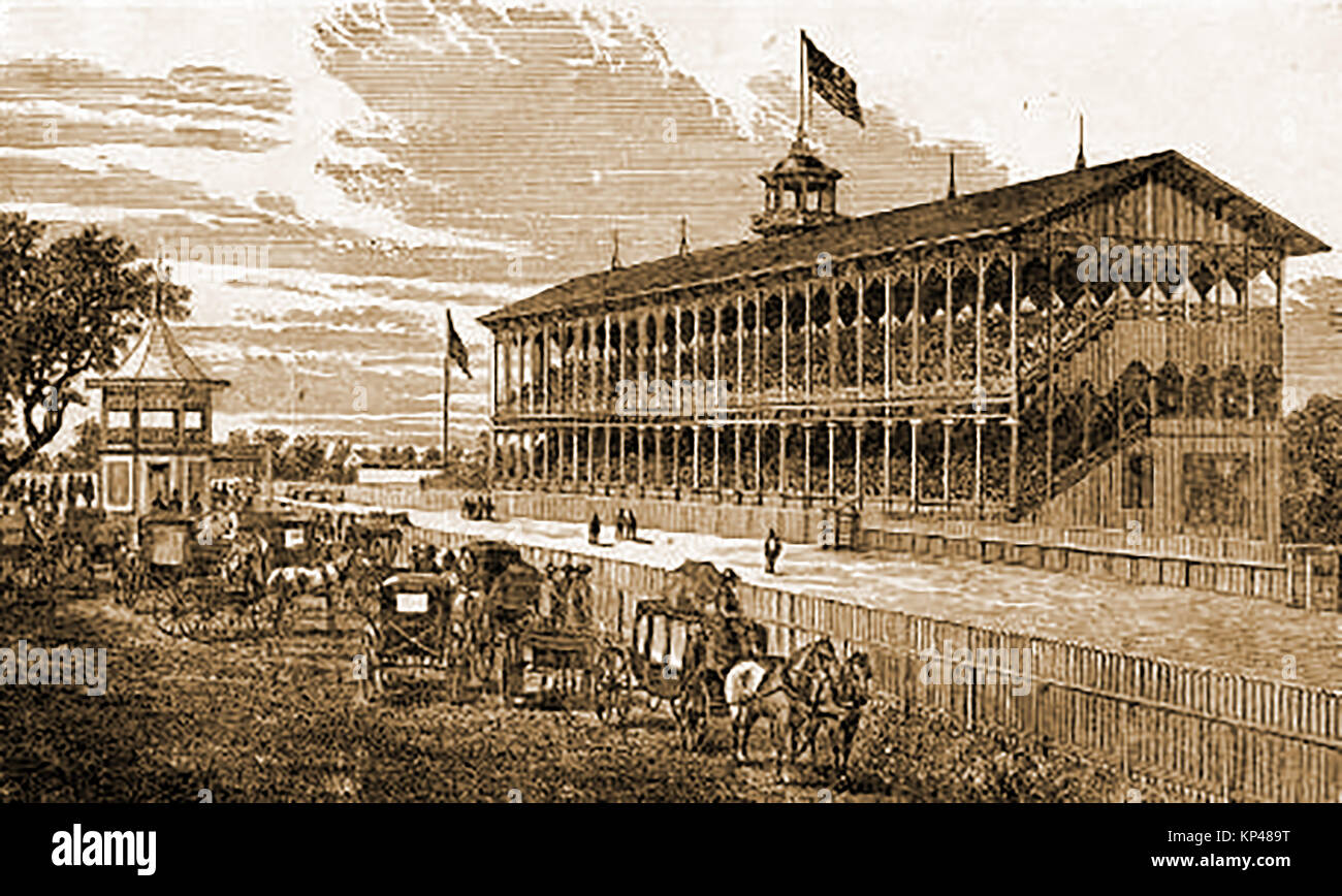 Louisiana, La Nouvelle-Orléans 1885 - Der Jockey Club Race Course Stockfoto