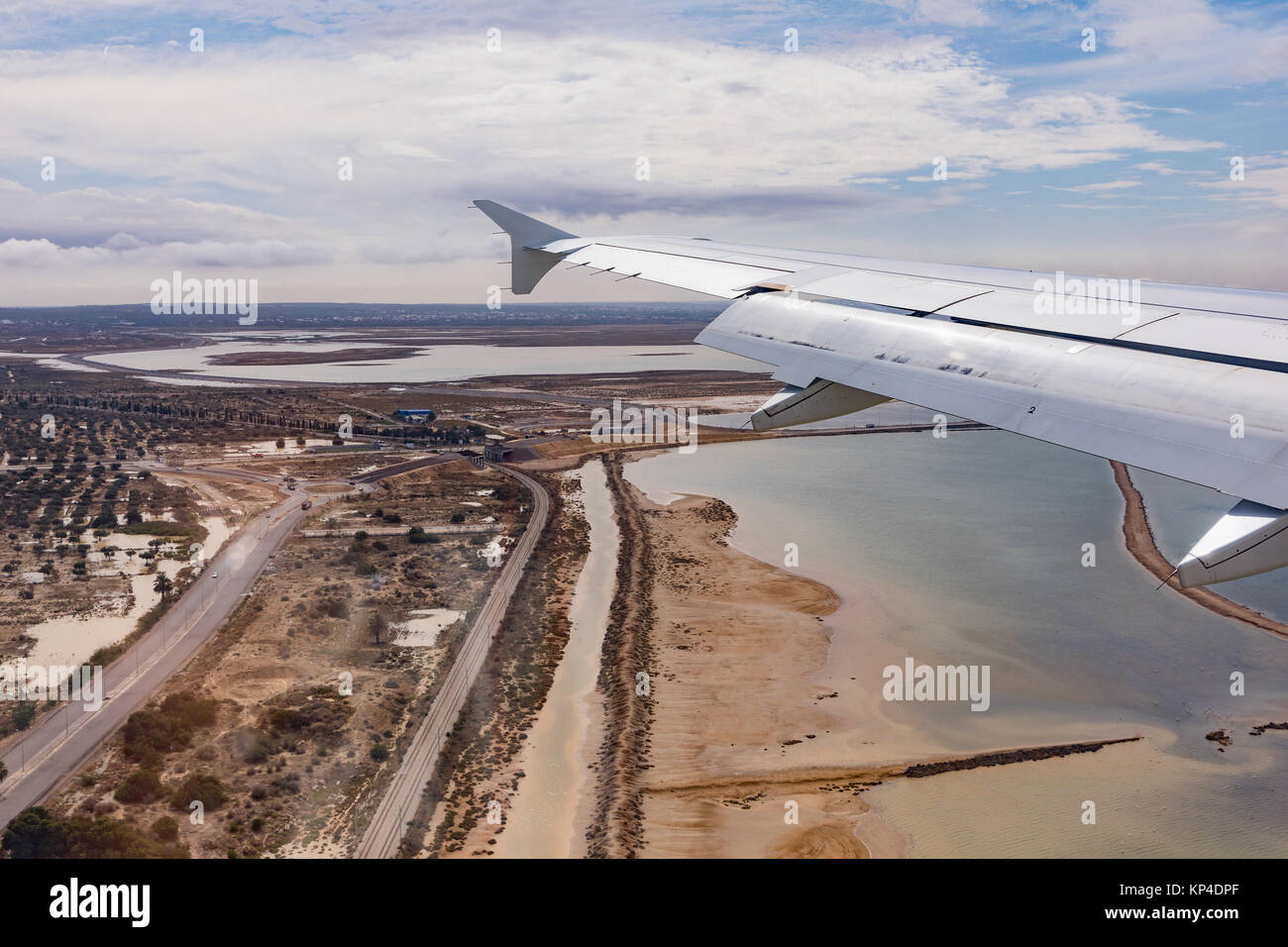 Luftaufnahme in Monastir. Tunesien. Blick von der Landung Ebene. Urlaub in Tunesien. Stockfoto