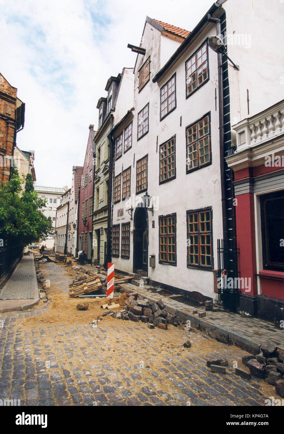 Die Restaurierung der alten townis ständig nach der Befreiung der Sowjetunion 2010 Stockfoto