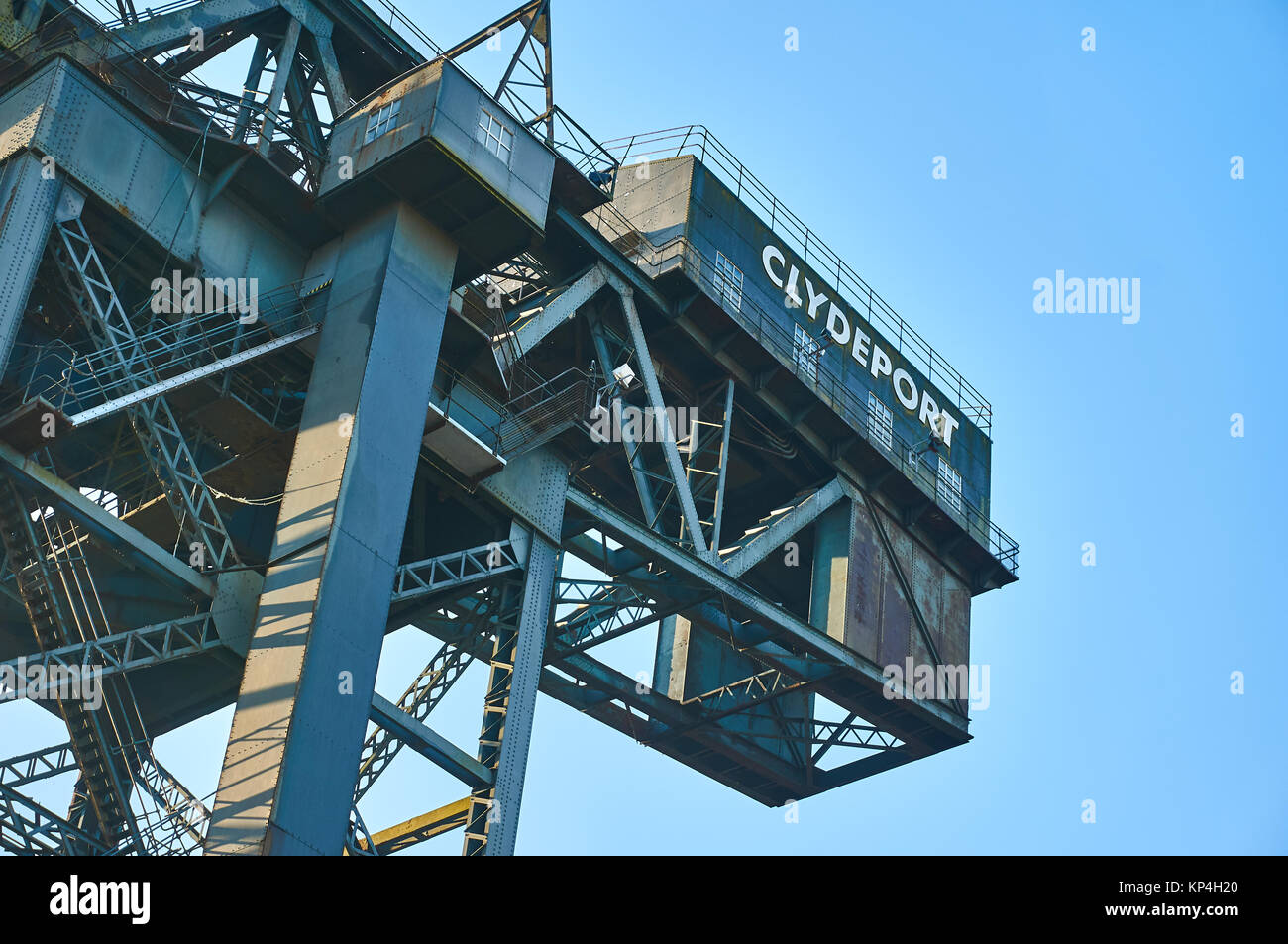 Finnieston Kran - verstorbene Industrie Kran in Glasgow, Schottland. Stockfoto