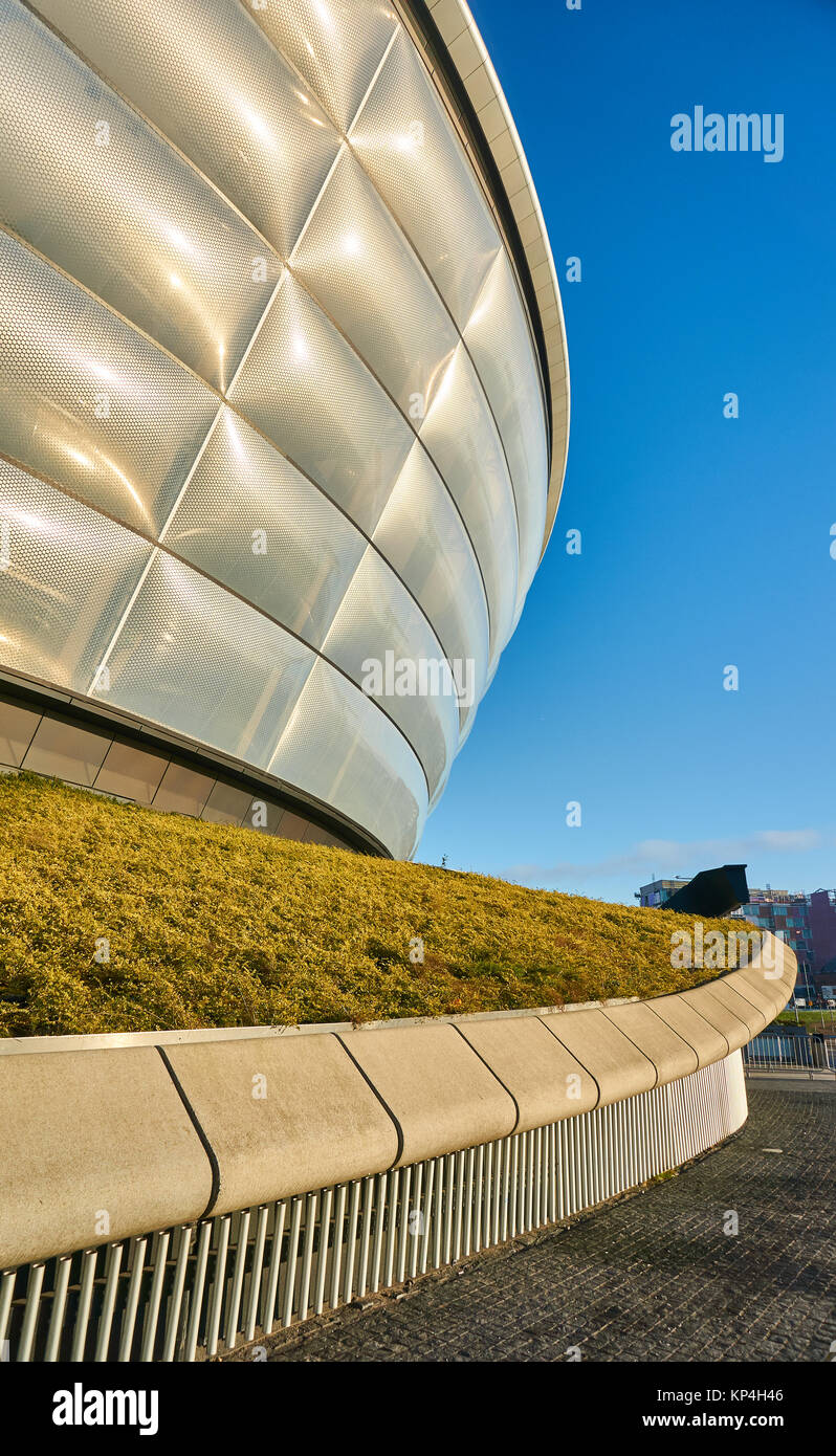 SSE Hydro Arena in Glasgow ist die acht größten Schauplatz in der Welt und hält Musik-, Unterhaltungs- und Sportveranstaltungen. Stockfoto