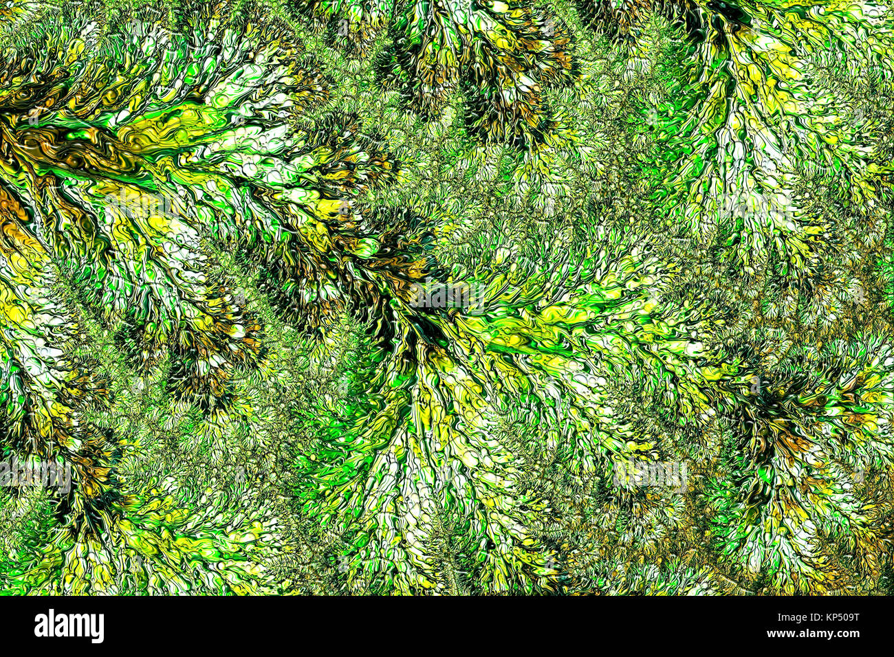Fraktale Struktur - abstrakt Digital erzeugte Bild Stockfoto