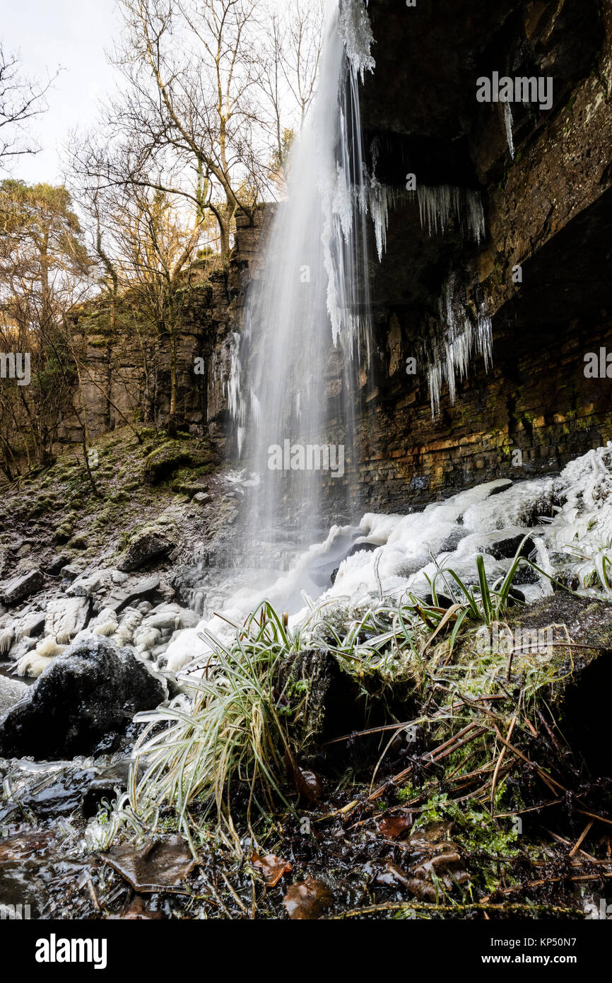 Ashgill Kraft, im Winter, Garrigill, Cumbria, Großbritannien Stockfoto