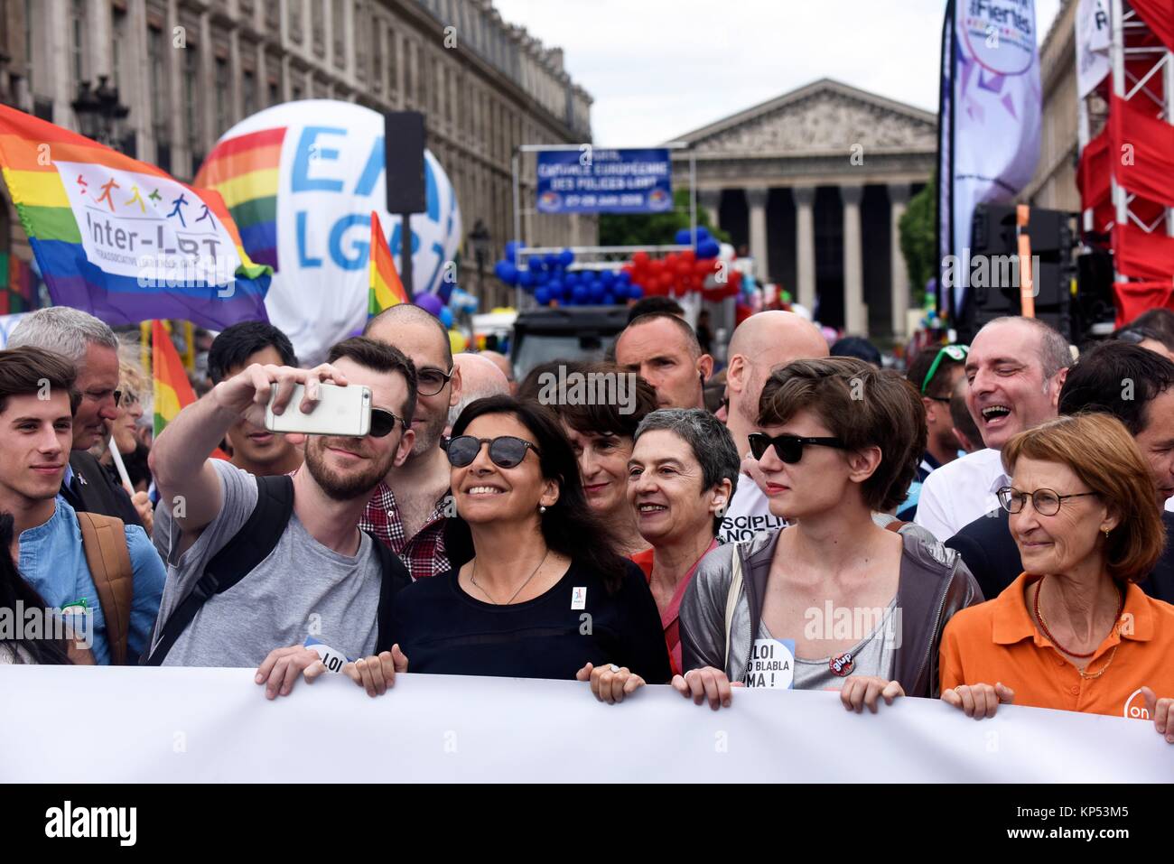 Gay Pride 2017 in Paris, den 24. Juni, Frankreich. Stockfoto
