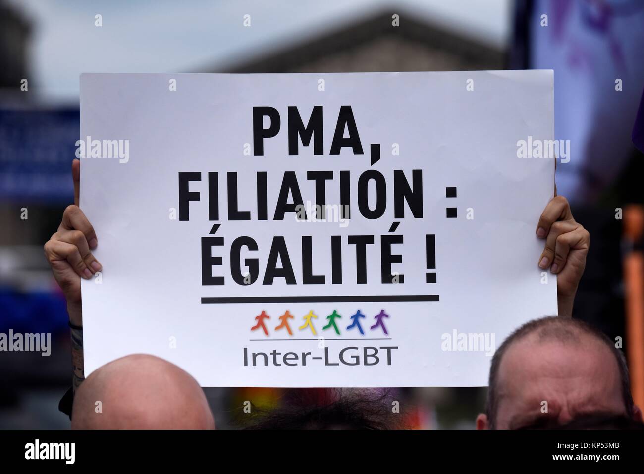 Gay Pride 2017 in Paris, den 24. Juni, Frankreich. Stockfoto
