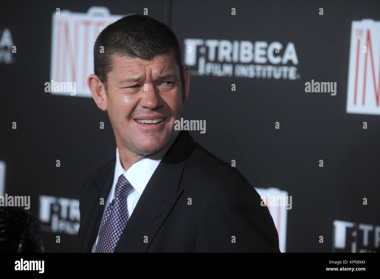 NEW YORK, NY - 21. SEPTEMBER: James Packer nimmt "markt intern" New York Premiere im Ziegfeld Theatre am 21. September 2015 in New York City. Personen: James Packer Stockfoto