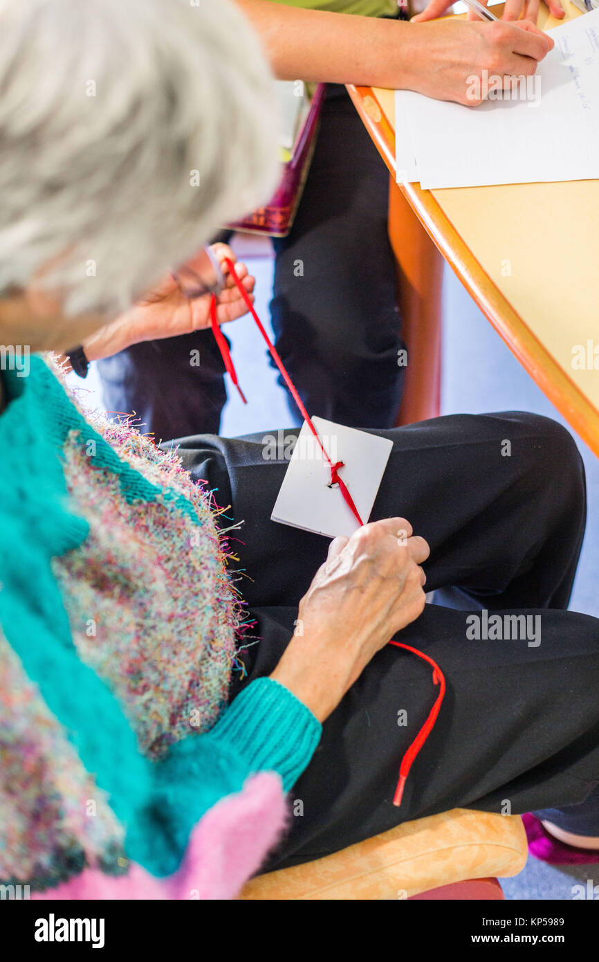 Bewertung Aufenthalt im Cognitive-Behavioral Hauptsteuereinheit (CCU) eines pychogeriatric Care Center spezialisiert auf Alzheimer und verwandten Erkrankungen, hier, Stockfoto