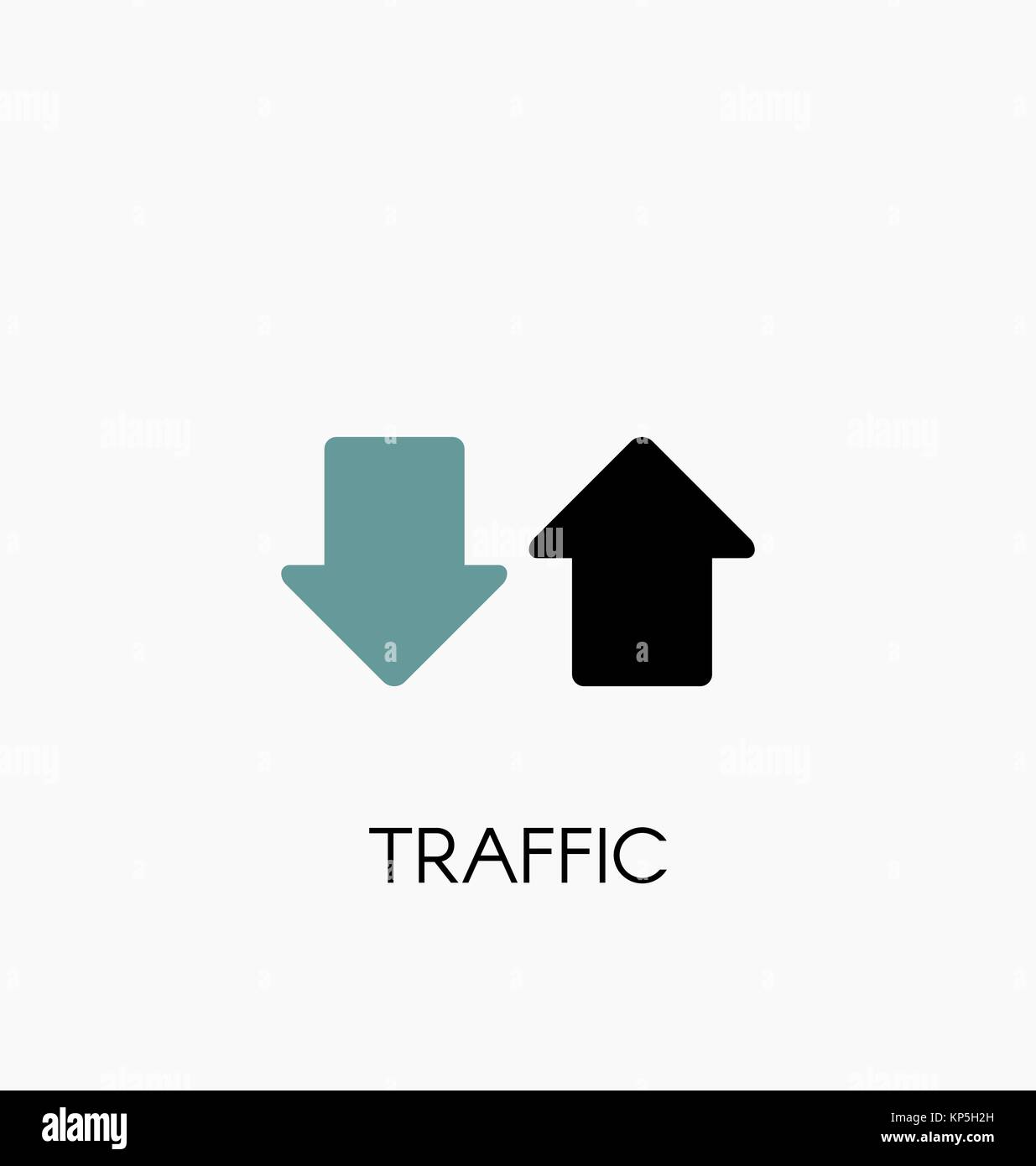Internet Verkehrssymbol Vector Illustration. Stock Vektor