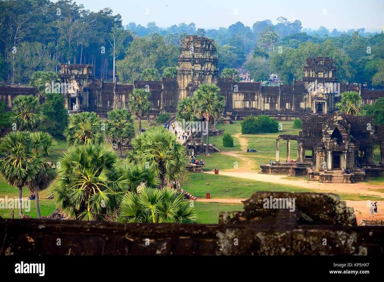 Tempel Angkor Wat, Kambodscha, Indochina, Südostasien, Asien. Stockfoto