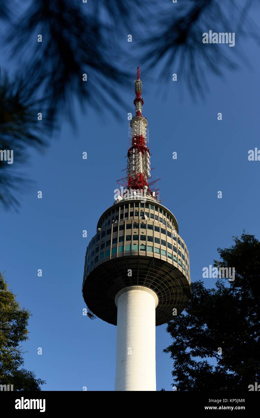 Seoul Tower, Südkorea. Stockfoto