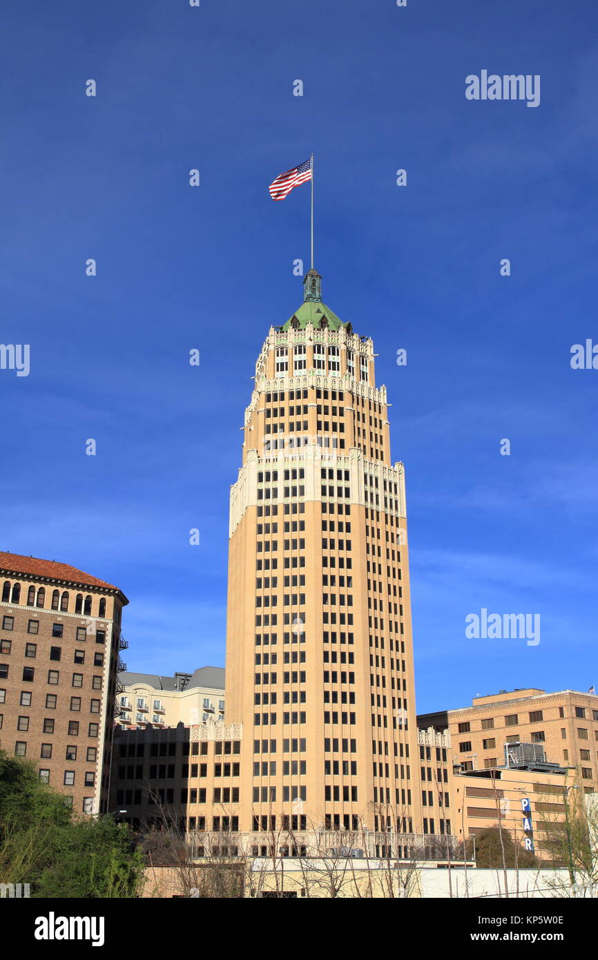 Turm leben Gebäude - San Antonio, TX, USA Stockfoto