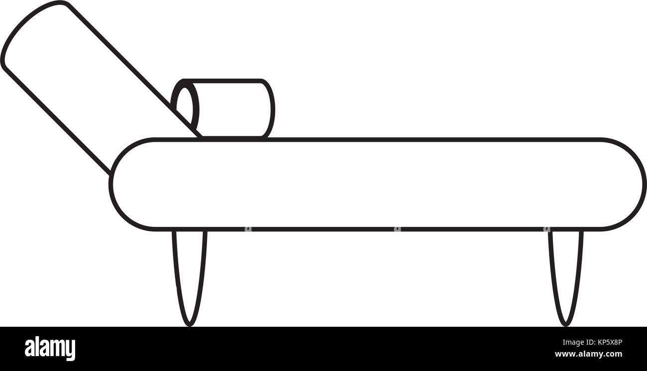 Schlafcouch couch Symbol Stock Vektor