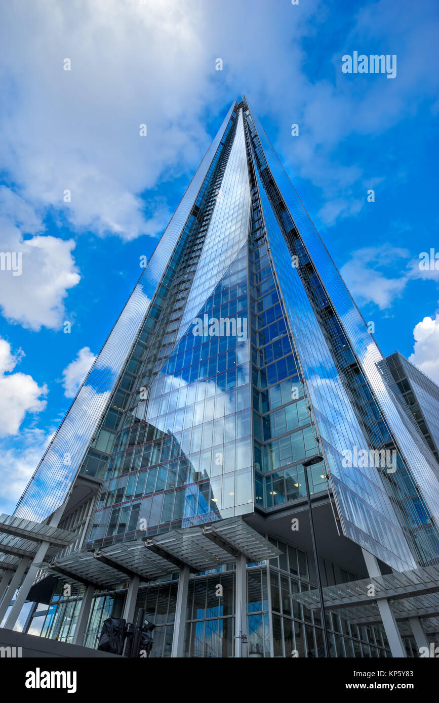 LONDON, UK, 28. Januar 2017: London und Shard, das höchste Gebäude der Stadt. Stockfoto