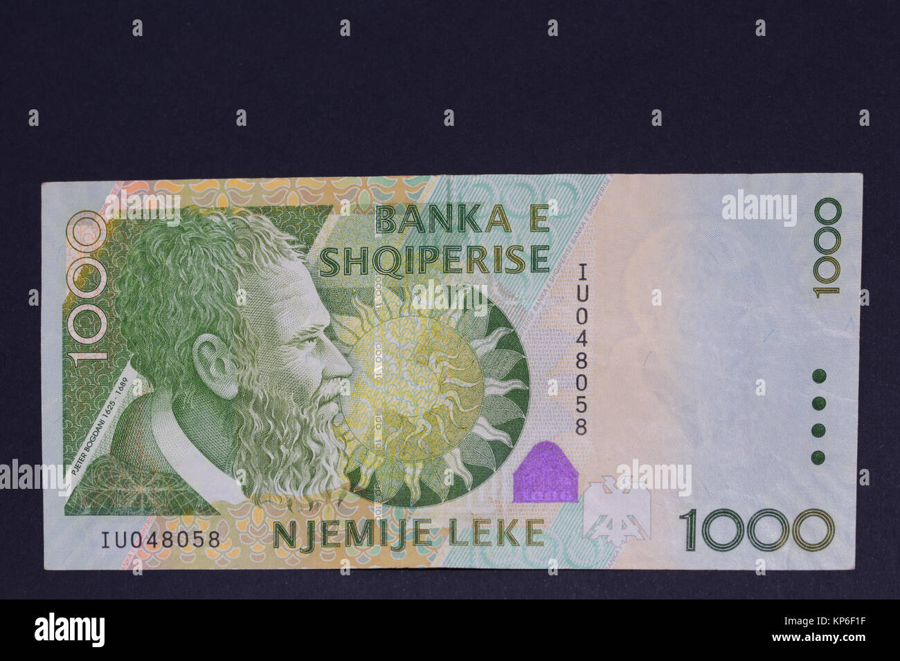 Vorderseite der albanischen Währung 1000 1000 Lek Banknote Stockfoto, Bild: 168559259 - Alamy