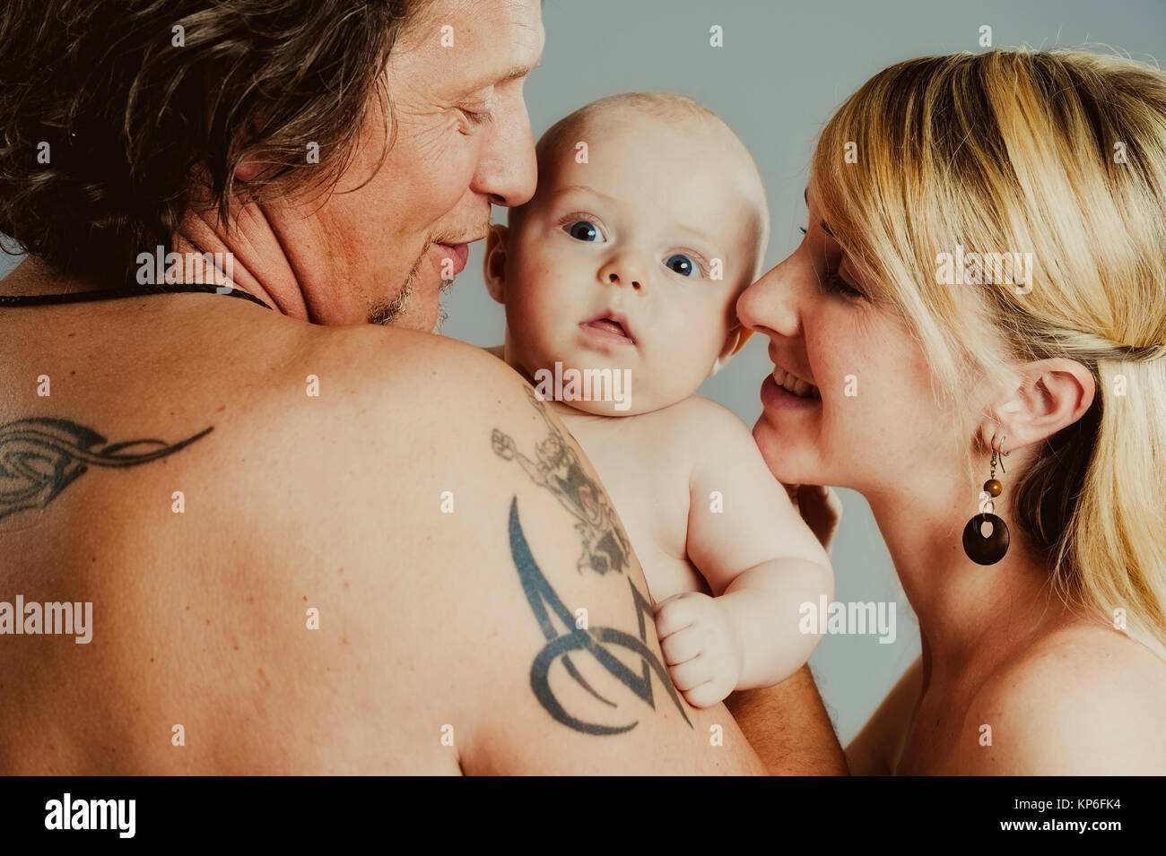 Kleinfamilie - Familie Stockfoto