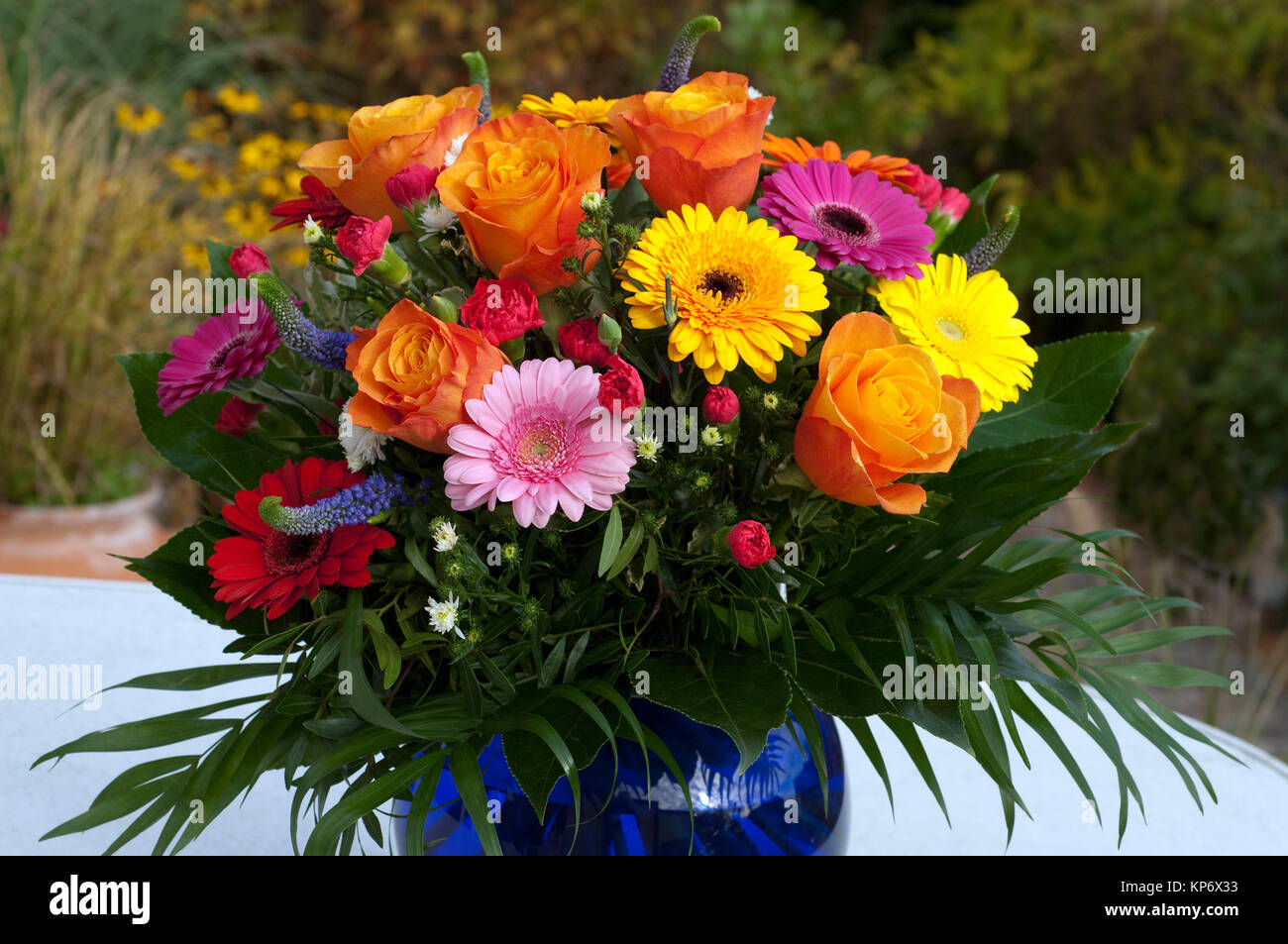 Blumenstrausse Strauss Bunte Stockfotografie Alamy