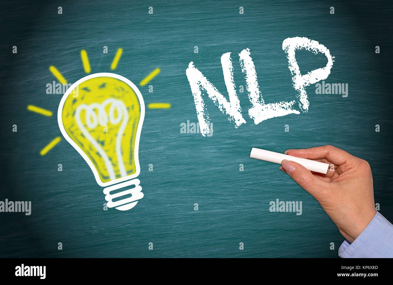 NLP Neuro Linguistisches Programmieren Stockfoto