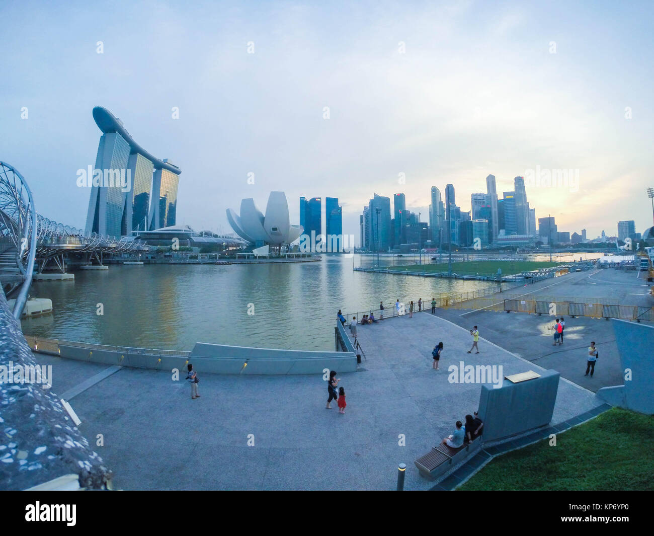 Marina Bay Sands skyline Stockfoto