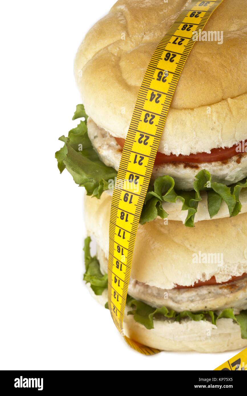 Bis low fat Burger geschlossen Stockfoto