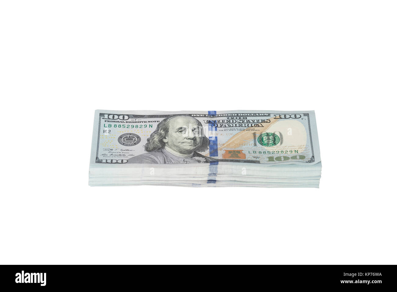 100 US-Dollar-Scheine Stockfoto