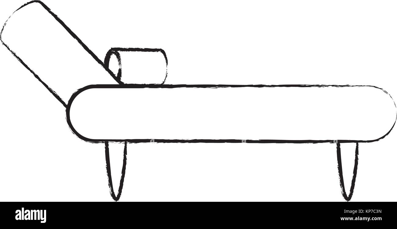 Schlafcouch couch Symbol Stock Vektor