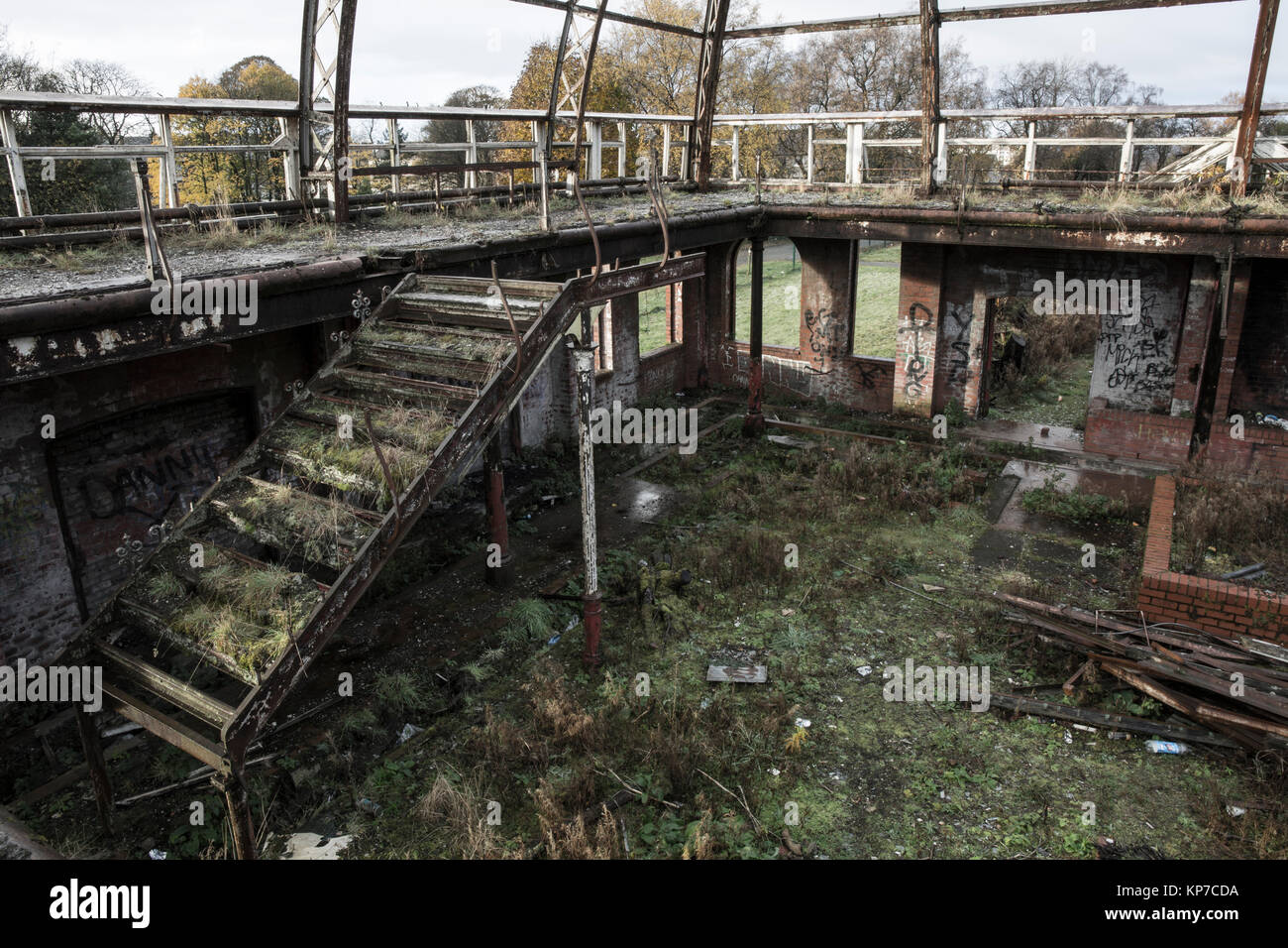 Verlassene Gebäude. Schottland. Stockfoto