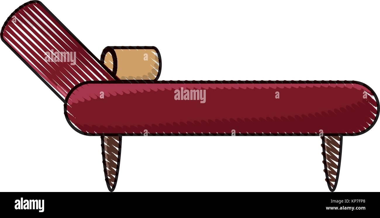 Schlafcouch couch Symbol Stock Vektor