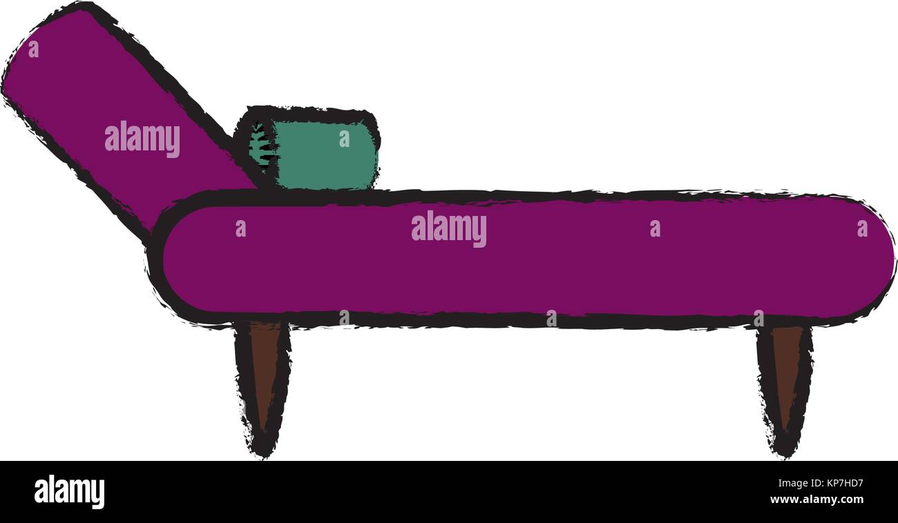 Schlafcouch couch Symbol Stock Vektor