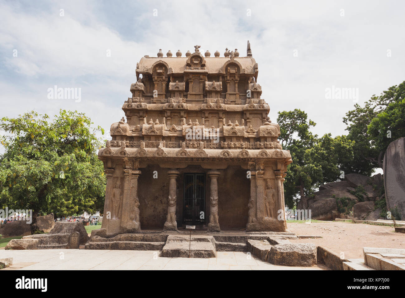 Asien, Indien, Tamil Nadu, Mamallapuram, Ganesha Ratha Stockfoto
