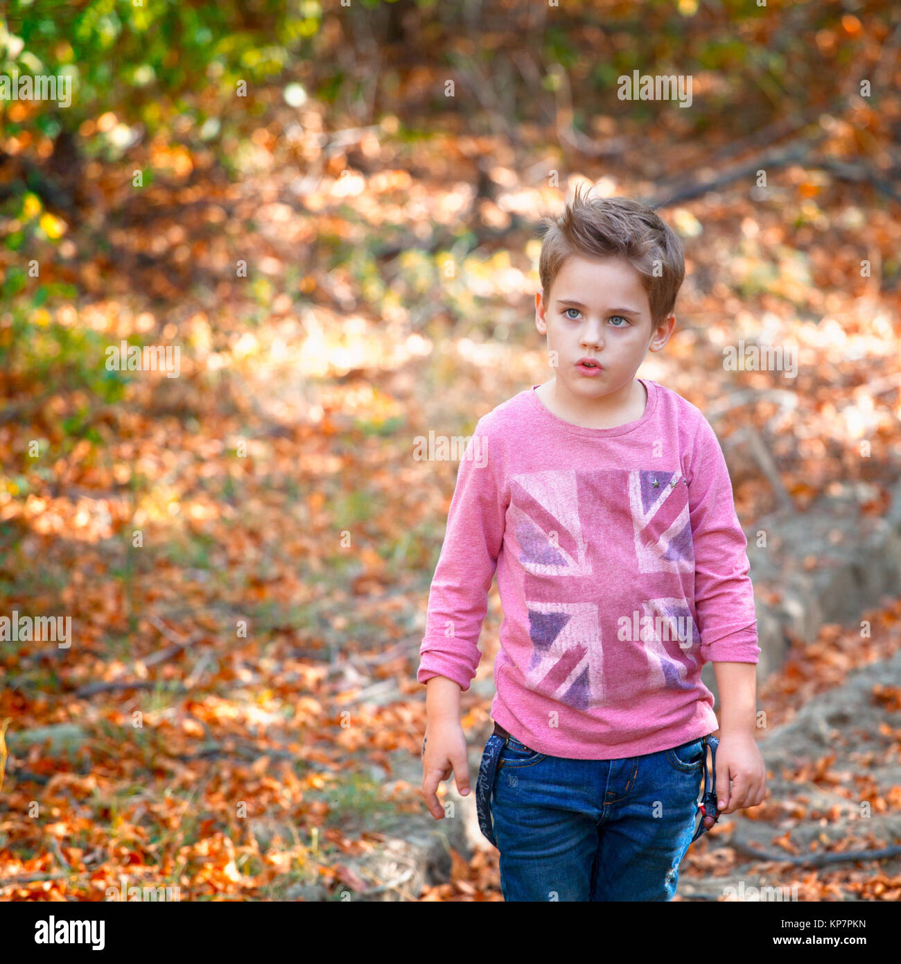 Junge portrait Outdoor Stockfoto