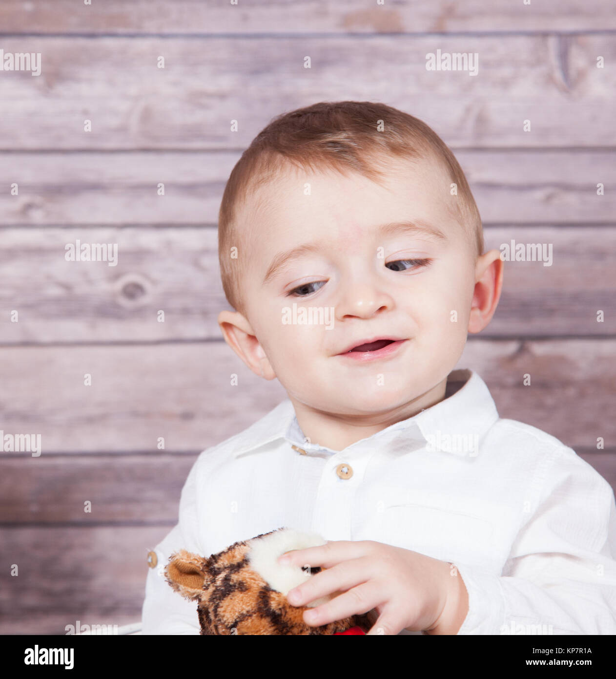 Baby Boy Porträt Stockfoto