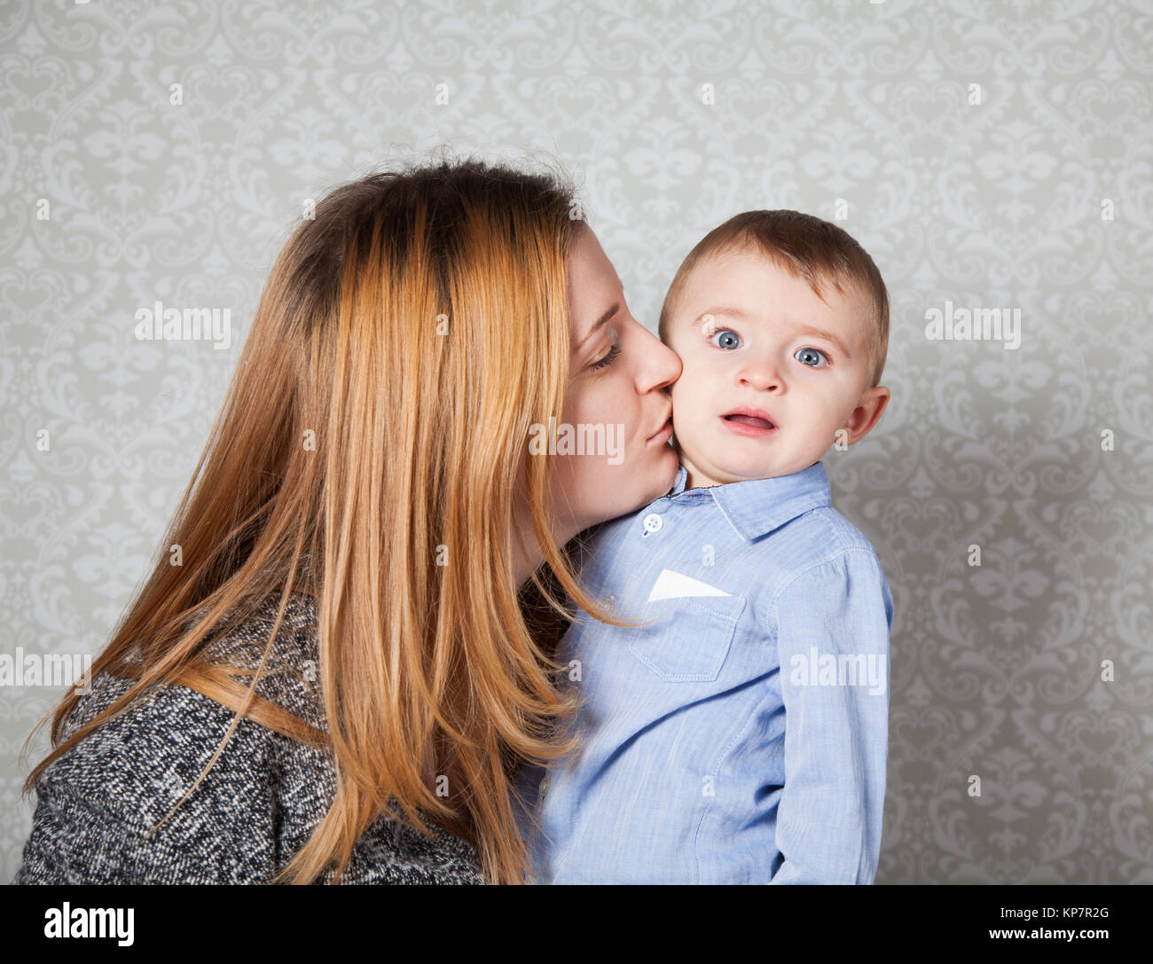 Baby und Mama Stockfoto