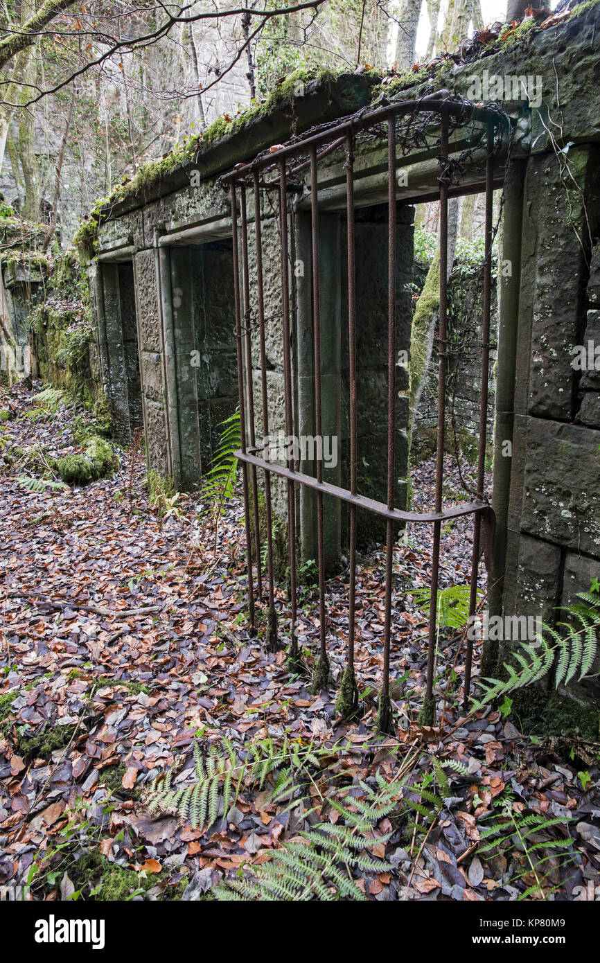 Verlassene Gebäude. Schottland. Stockfoto