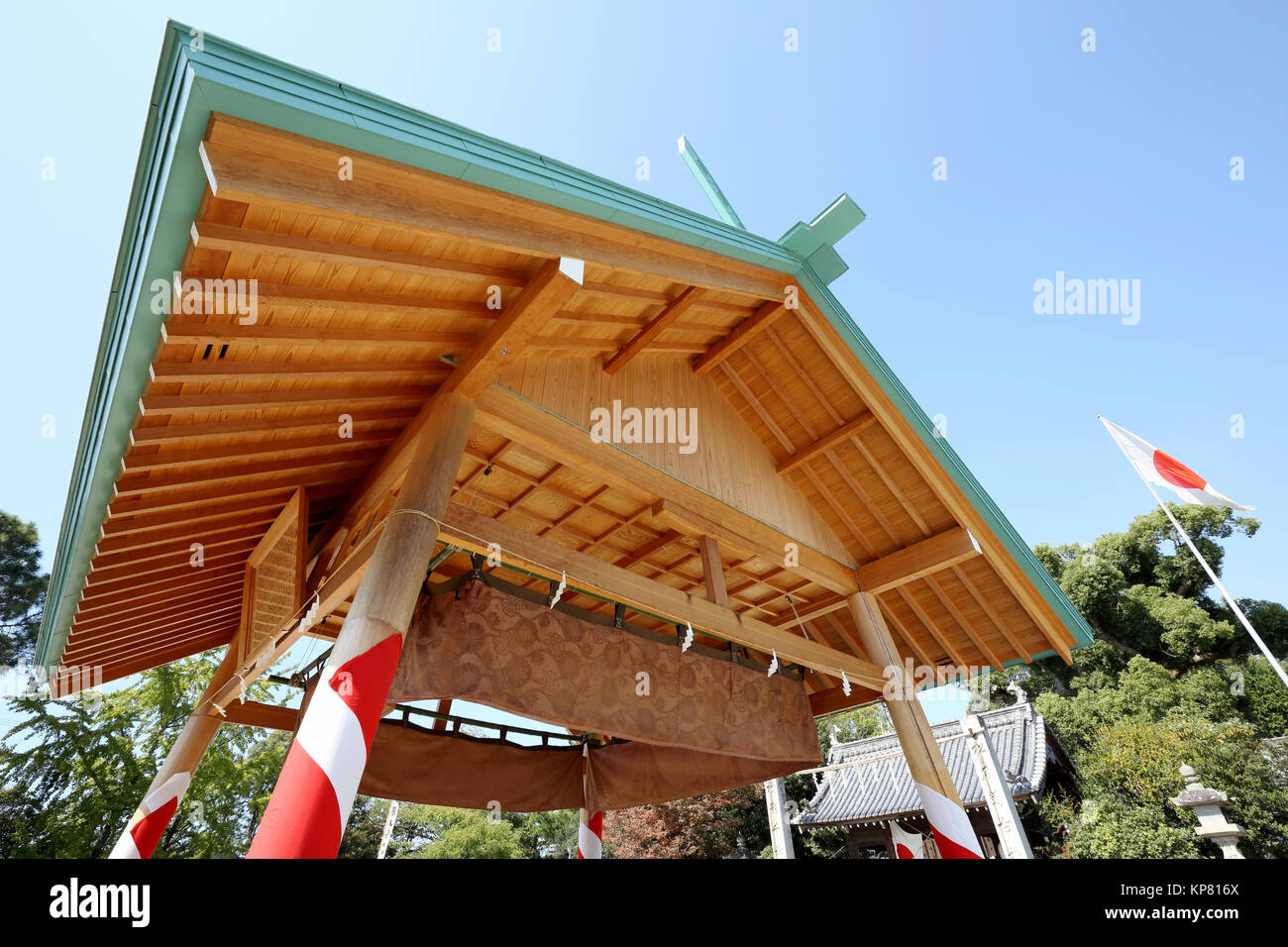 Japanische Sumo Ringen Haus, Kagawa Japan Stockfoto