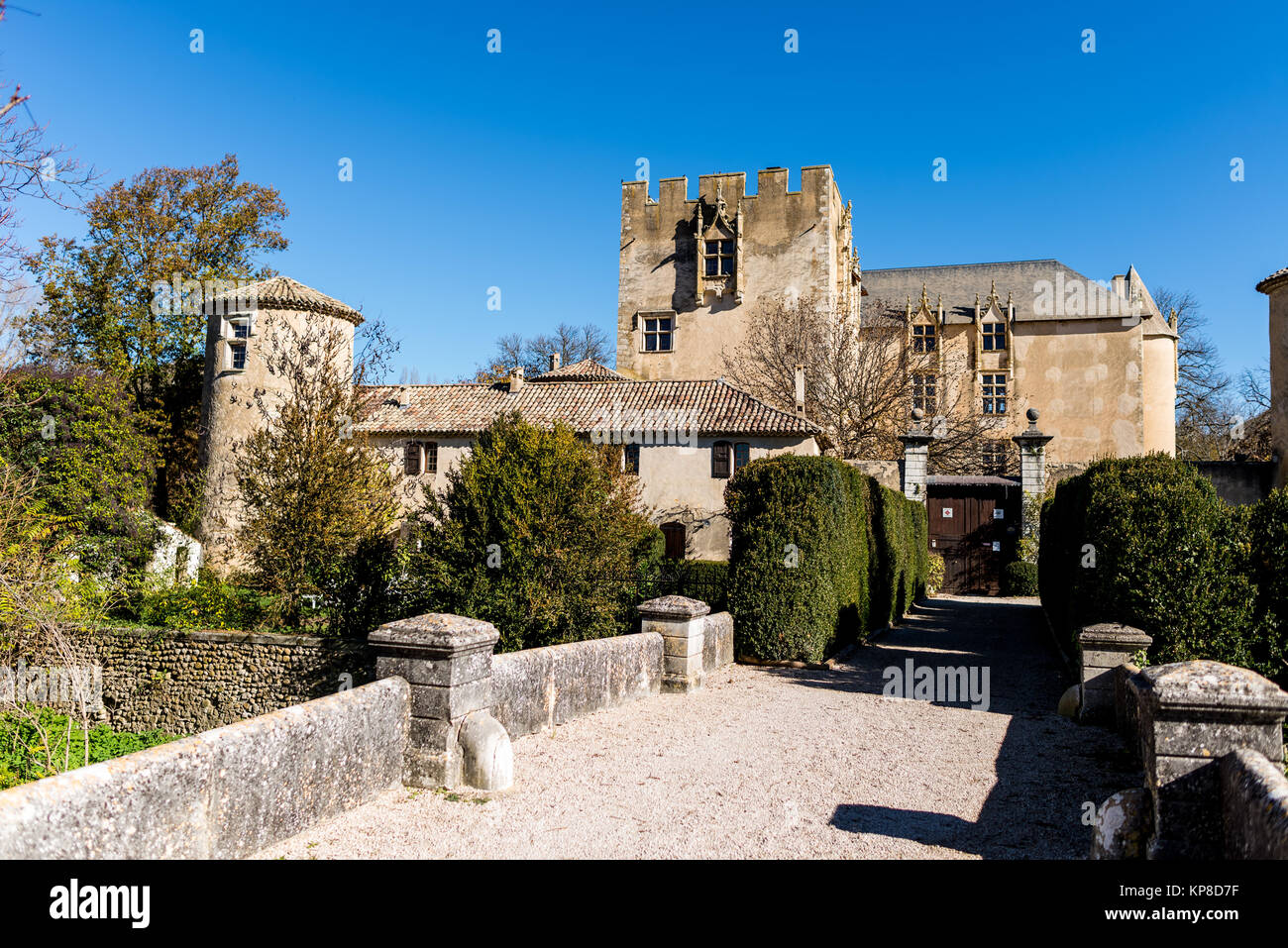 Chateau Allemagne en Provence Stockfoto