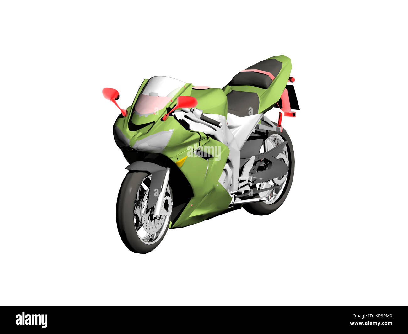 Kawasaki Motorrad befreit Stockfoto