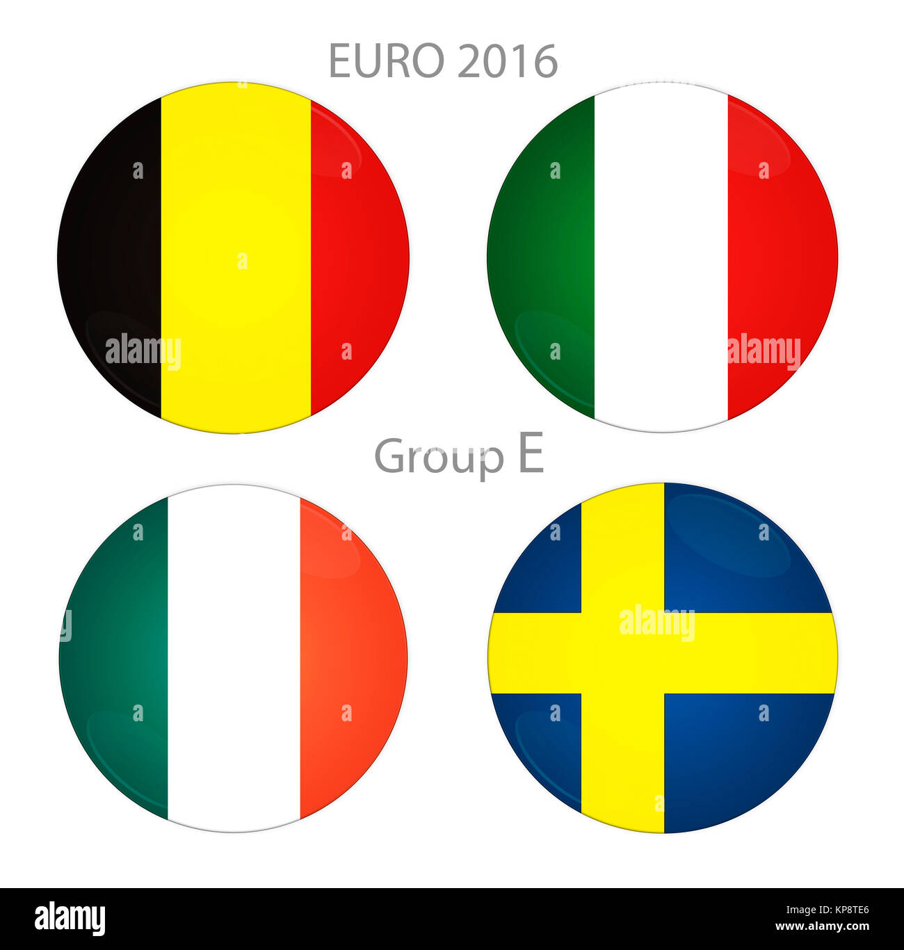 Euro Cup Gruppe E Stockfoto