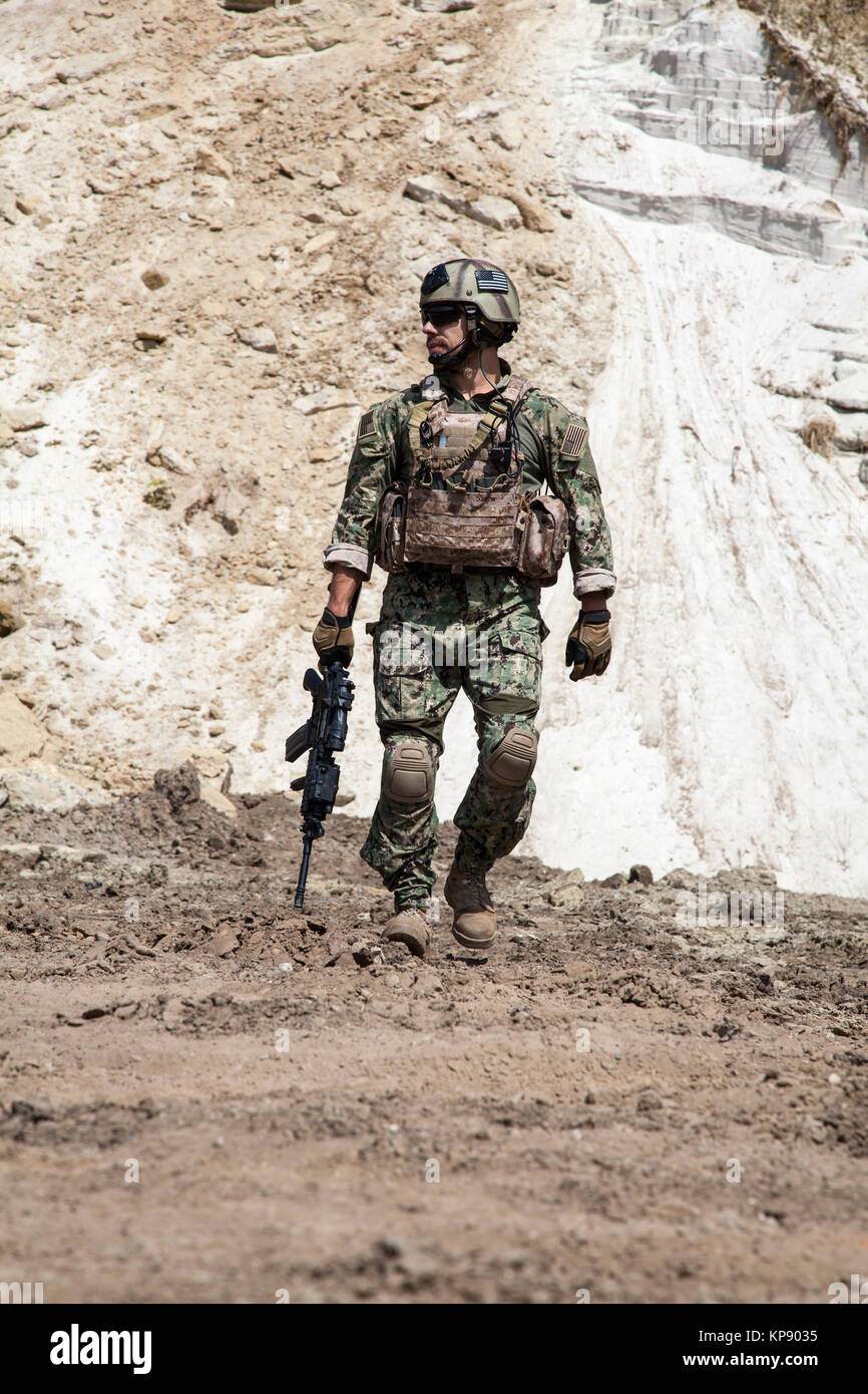 Navy SEAL team Stockfoto